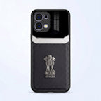 Oppo F31 5G Satyamev Jayate 3D Metal Leather Back Case