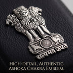 Oppo Reno 13 Pro 5G Satyamev Jayate 3D Metal Leather Back Case