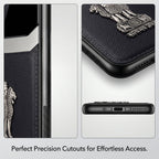 Oppo Reno 14 Pro 5G Satyamev Jayate 3D Metal Leather Back Case