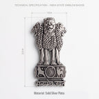 Oppo Reno 14 Pro 5G Satyamev Jayate 3D Metal Leather Back Case