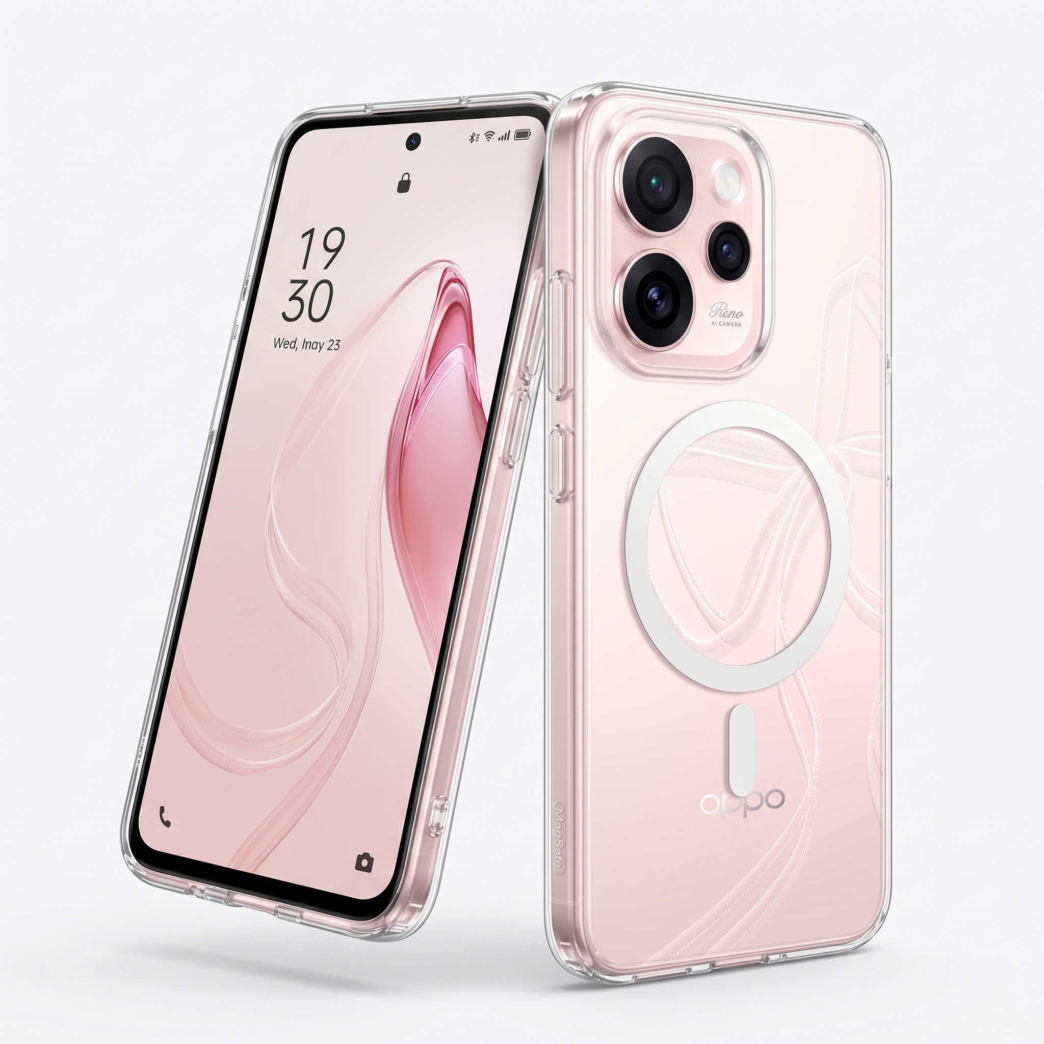 Oppo Reno 15 Pro Mini 5G Clear Anti-Yellow MagSafe Protective Case