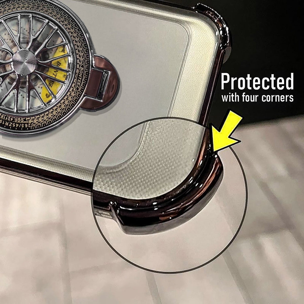 Oppo Reno 15 5G Premium Stress Buster Wheel Rotating Shockproof Airbags Case