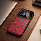 Oppo Reno 13 Pro 5G Premium Magsafe Magnetic Leather Lens Protective Case