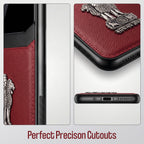 Oppo Reno 13 5G Satyamev Jayate 3D Metal Leather Back Case