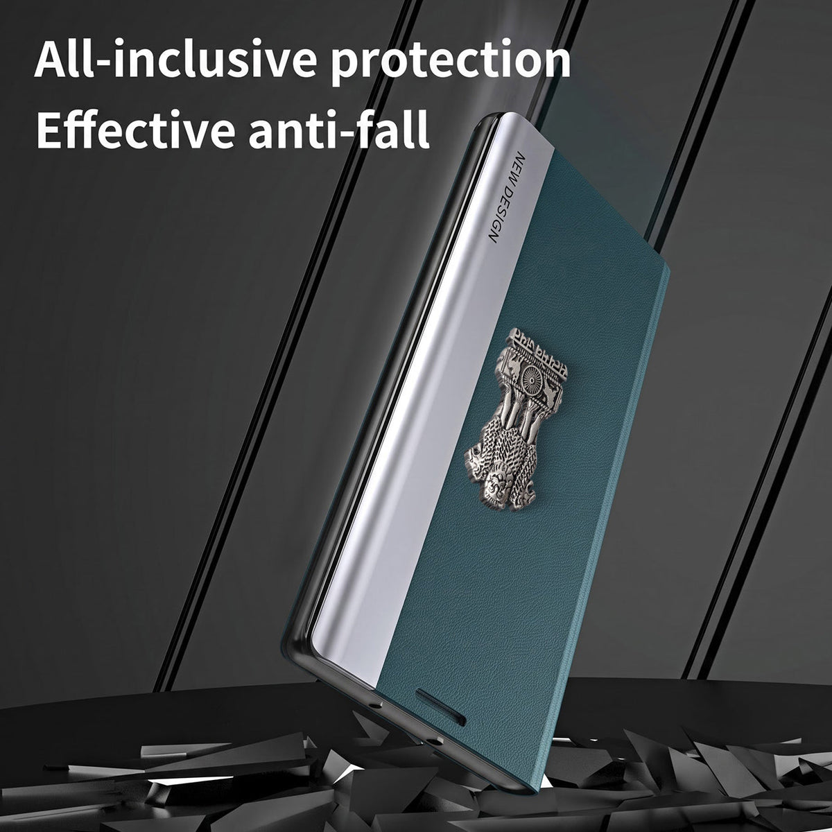 Oppo Reno 15 5G Satyamev Jayate Flip Leather Case