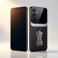 Galaxy A36 5G Satyamev Jayate 3D Metal Leather Back Case