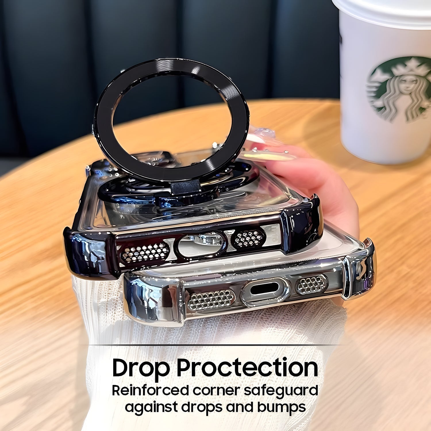 Nothing Phone 4a 5G Premium Stress Buster Wheel Rotating Shockproof Airbags Case