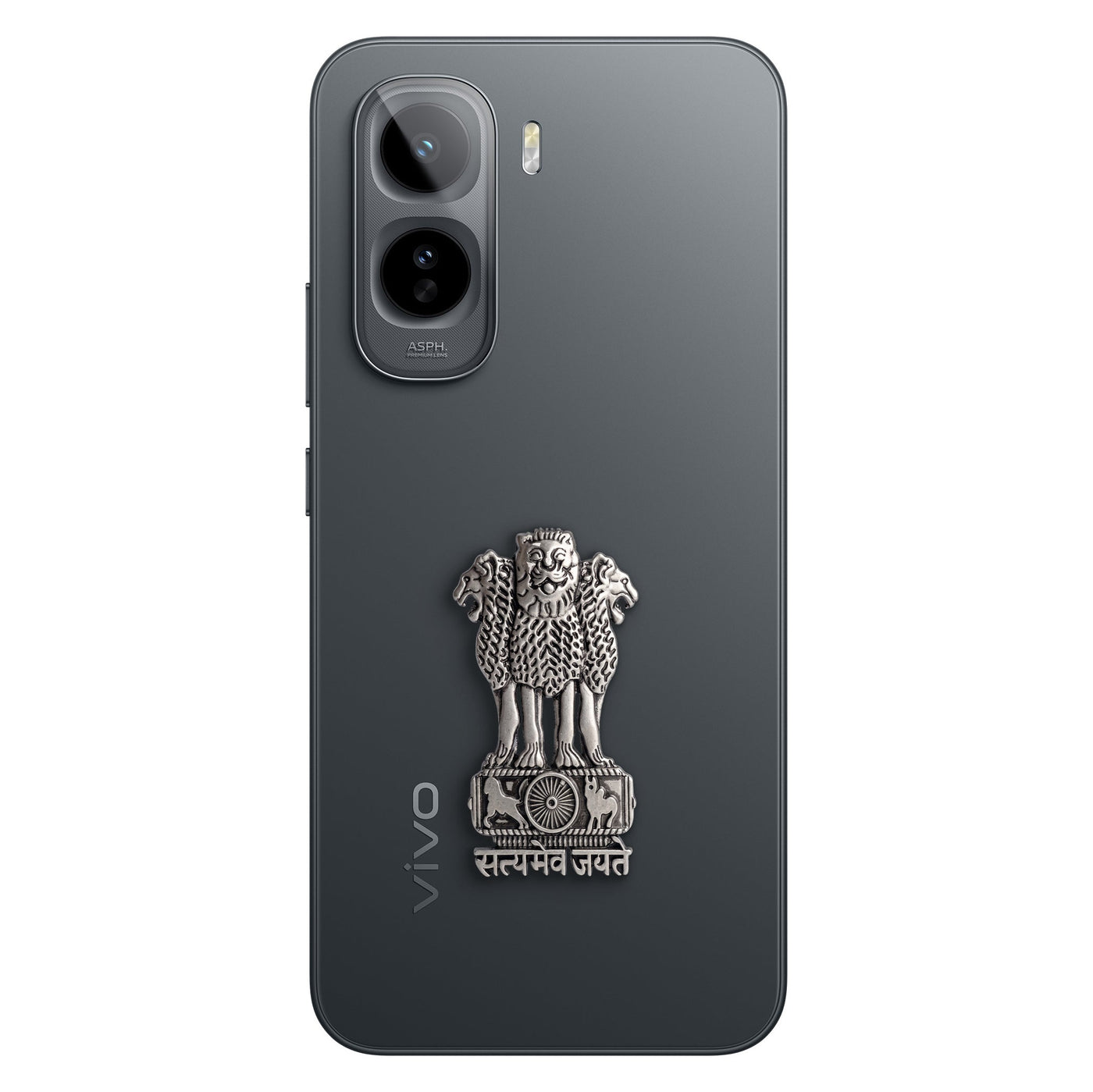 Vivo T5 Pro 5G Compatible Satyamev Jayate 3D Metal Emblem Sticker
