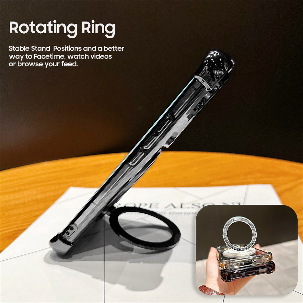 Vivo T4 mobile case with a rotating ring stand 