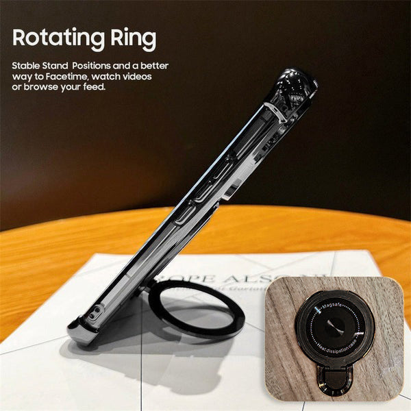 Vivo Y31 Pro 5G Luxury Four Corner Invincible Bracket Ring Stand Case