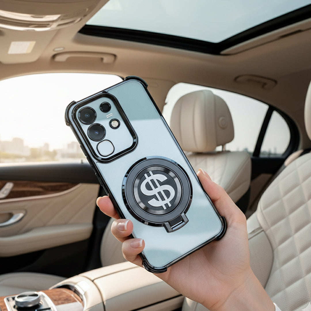 Vivo Y31 Pro 5G Four Corner Airbags 100% Original Astro Money Magnet Rotating Dollar Case