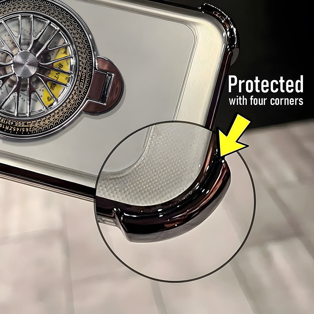 Vivo T5x 5G Premium Stress Buster Wheel Rotating Shockproof Airbags Case