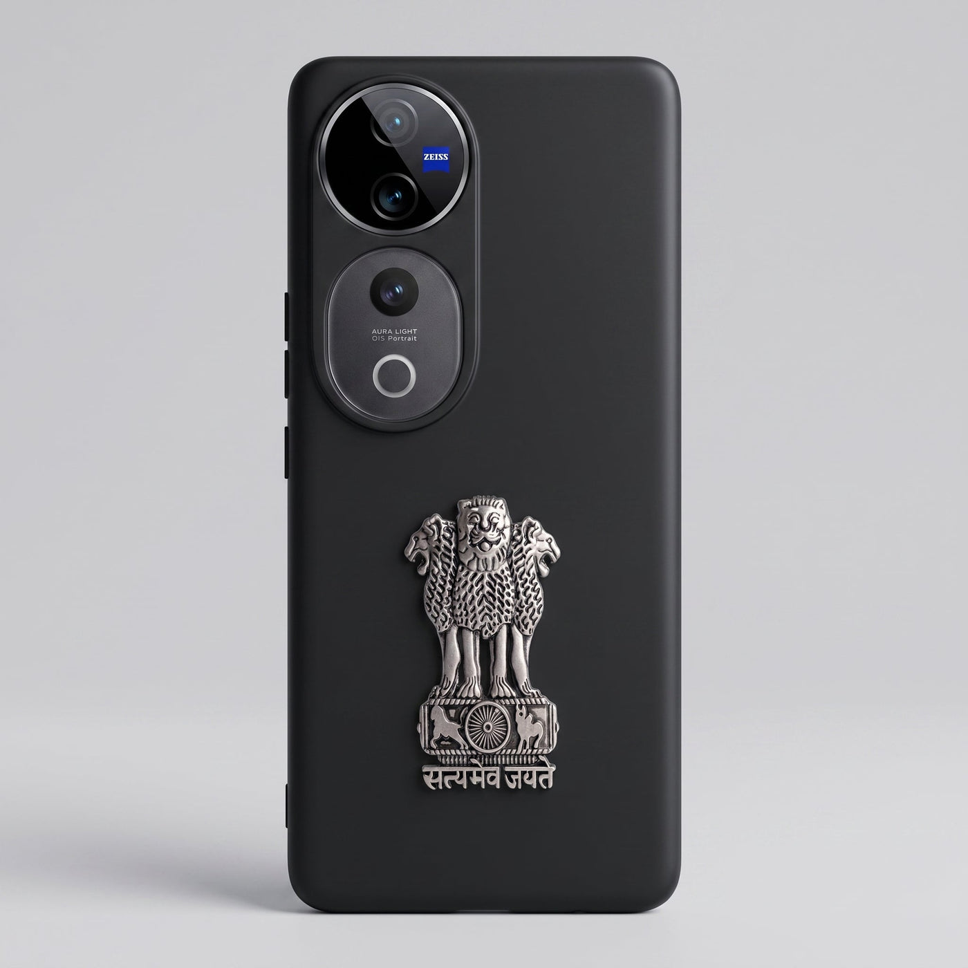 Vivo V40 Pro 5G Compatible Satyamev Jayate 3D Metal Emblem Sticker