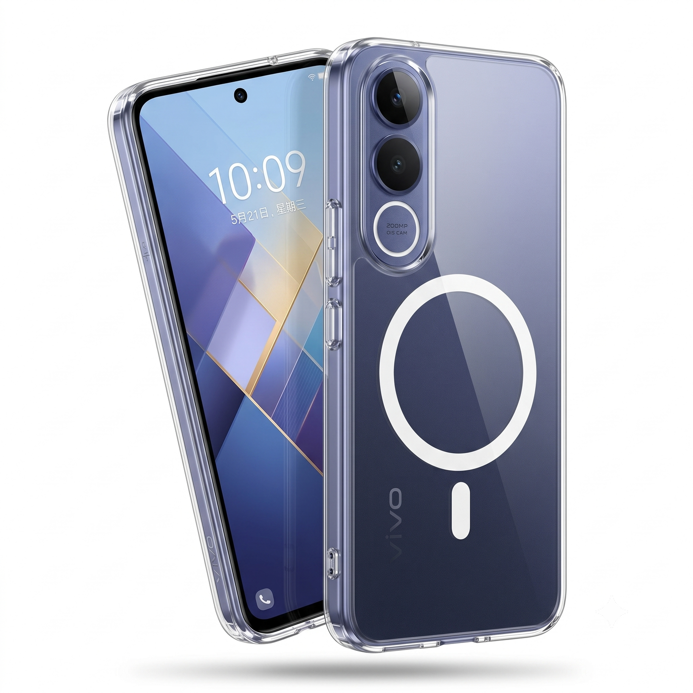 Vivo V70 FE 5G Clear Anti-Yellow MagSafe Protective Case