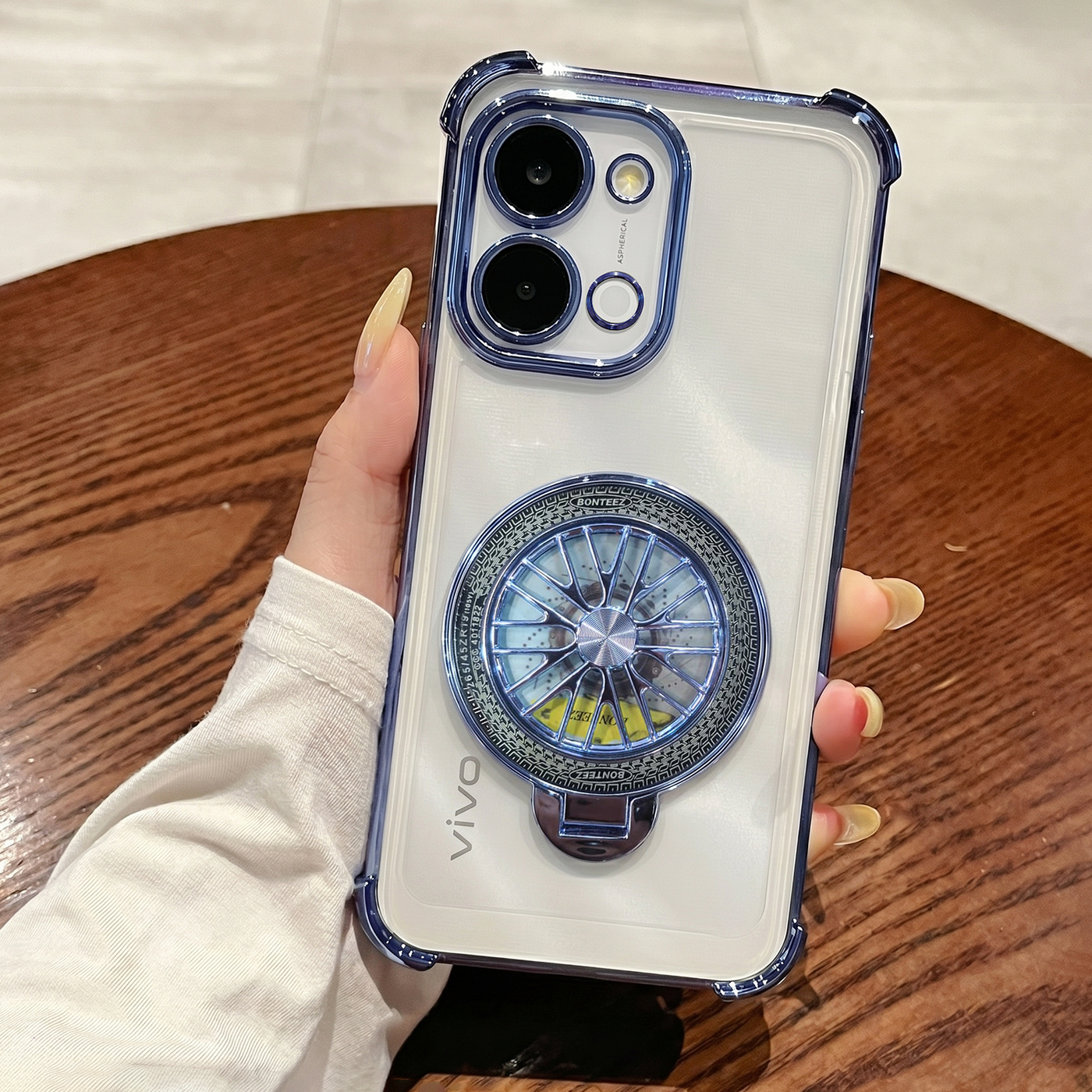 Vivo Y51 Pro 5G Premium Stress Buster Wheel Rotating Shockproof Airbags Case