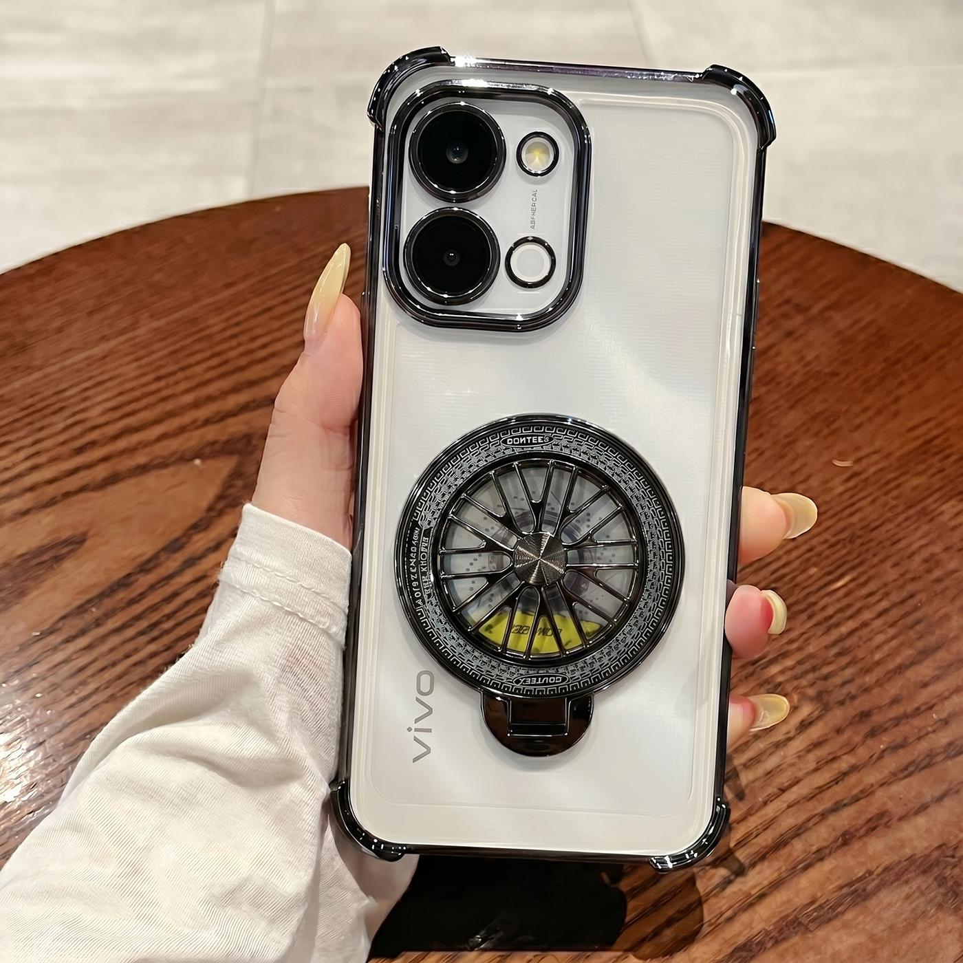 Vivo Y51 Pro 5G Premium Stress Buster Wheel Rotating Shockproof Airbags Case