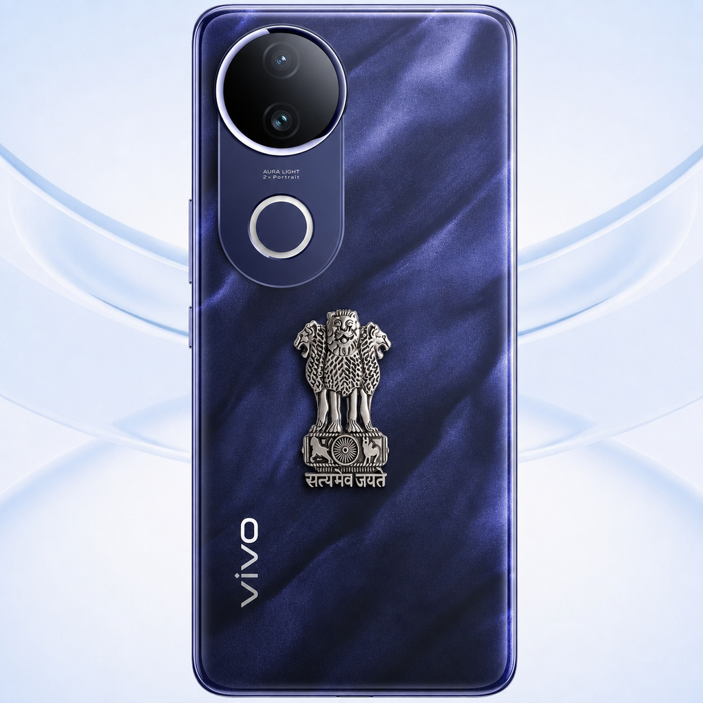 Vivo T4R 5G Compatible Satyamev Jayate 3D Metal Emblem Sticker