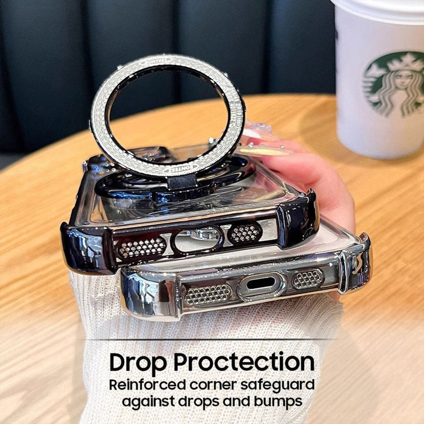 Oppo Reno 15 5G Premium Billion Wheel Rotating Shockproof Airbags Case