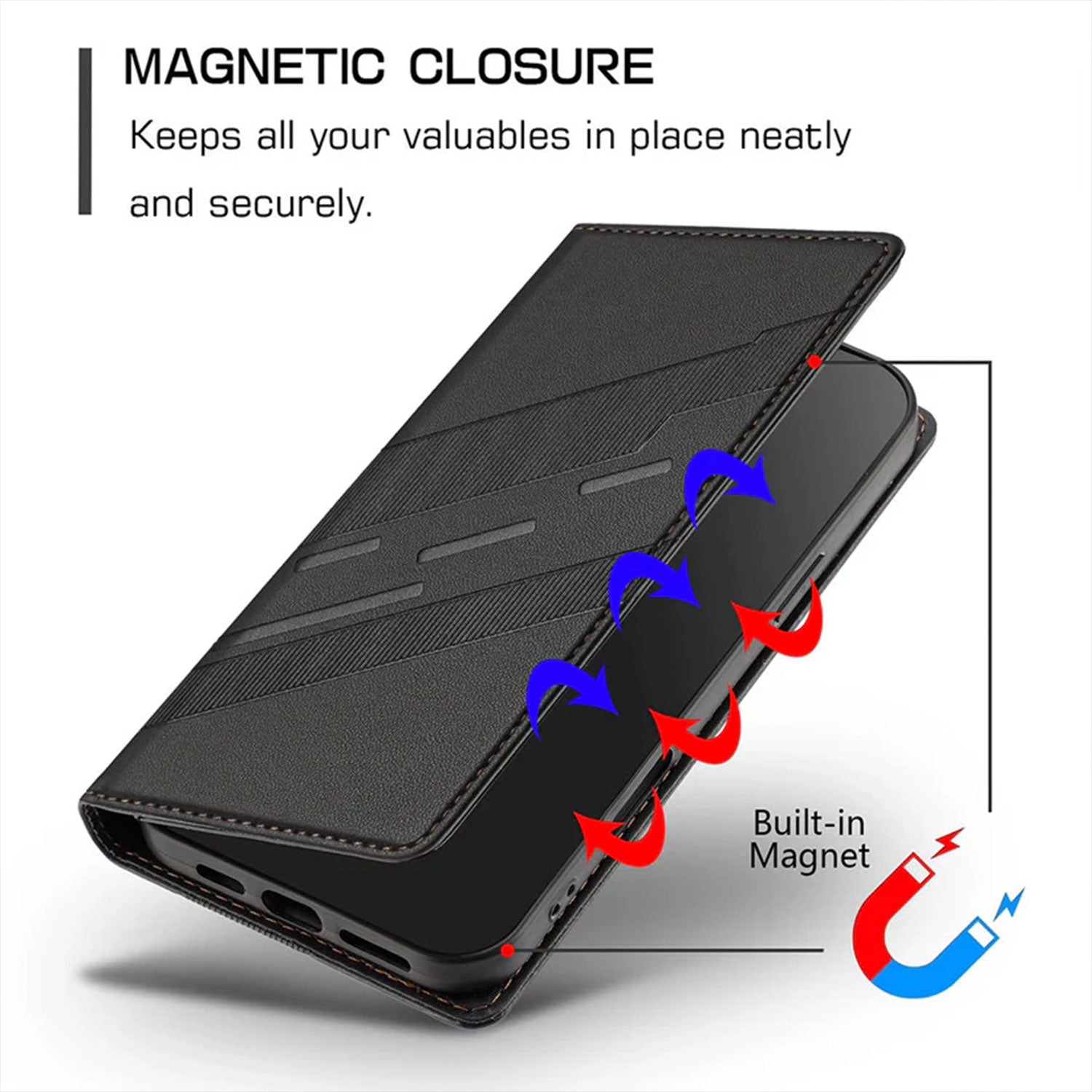 Oppo Reno 13 5G Retro PU Leather Magnetic Wallet Flip Case with Charm Strap