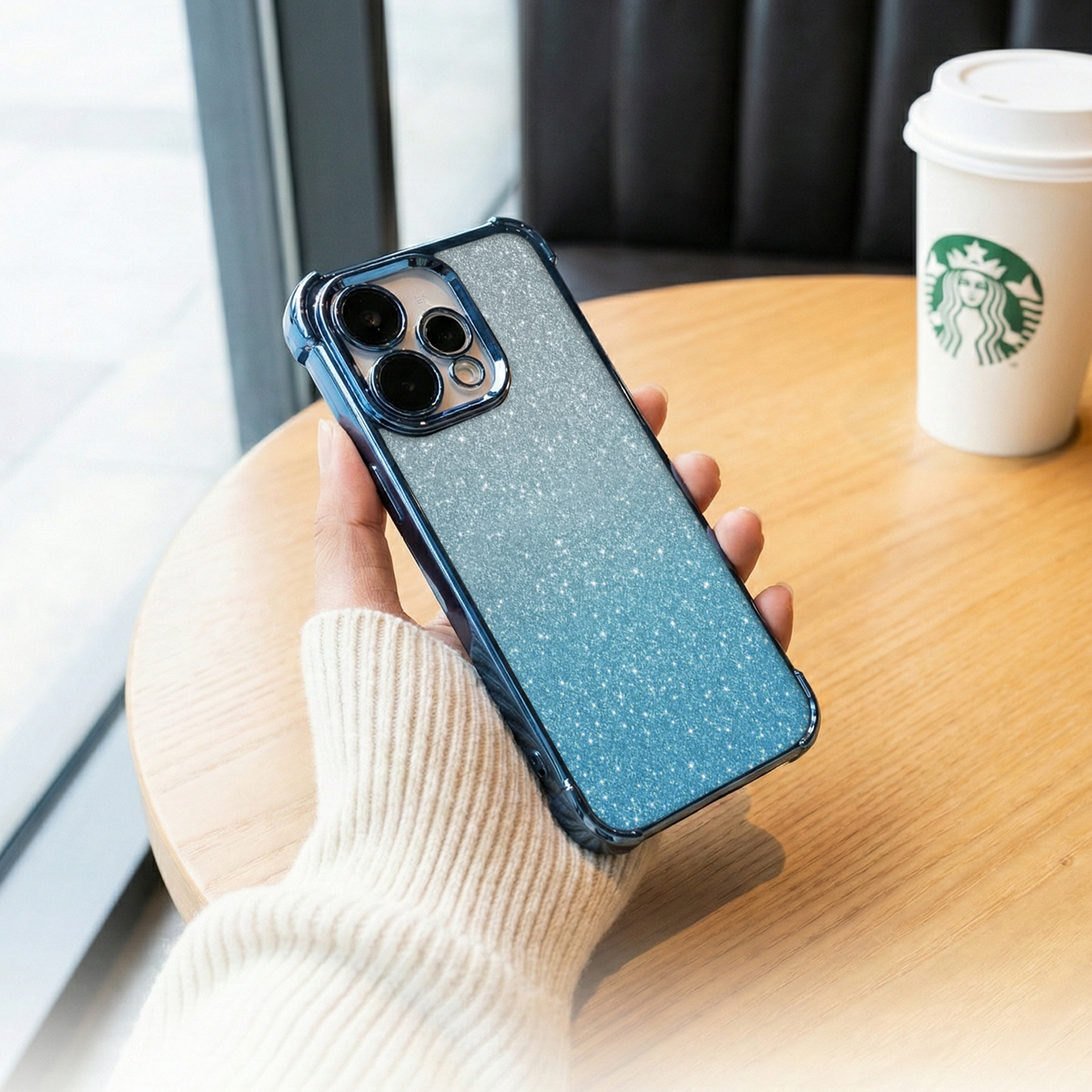 Oppo Reno 15 5G Luxury Shimmer Shockproof Airbag Case