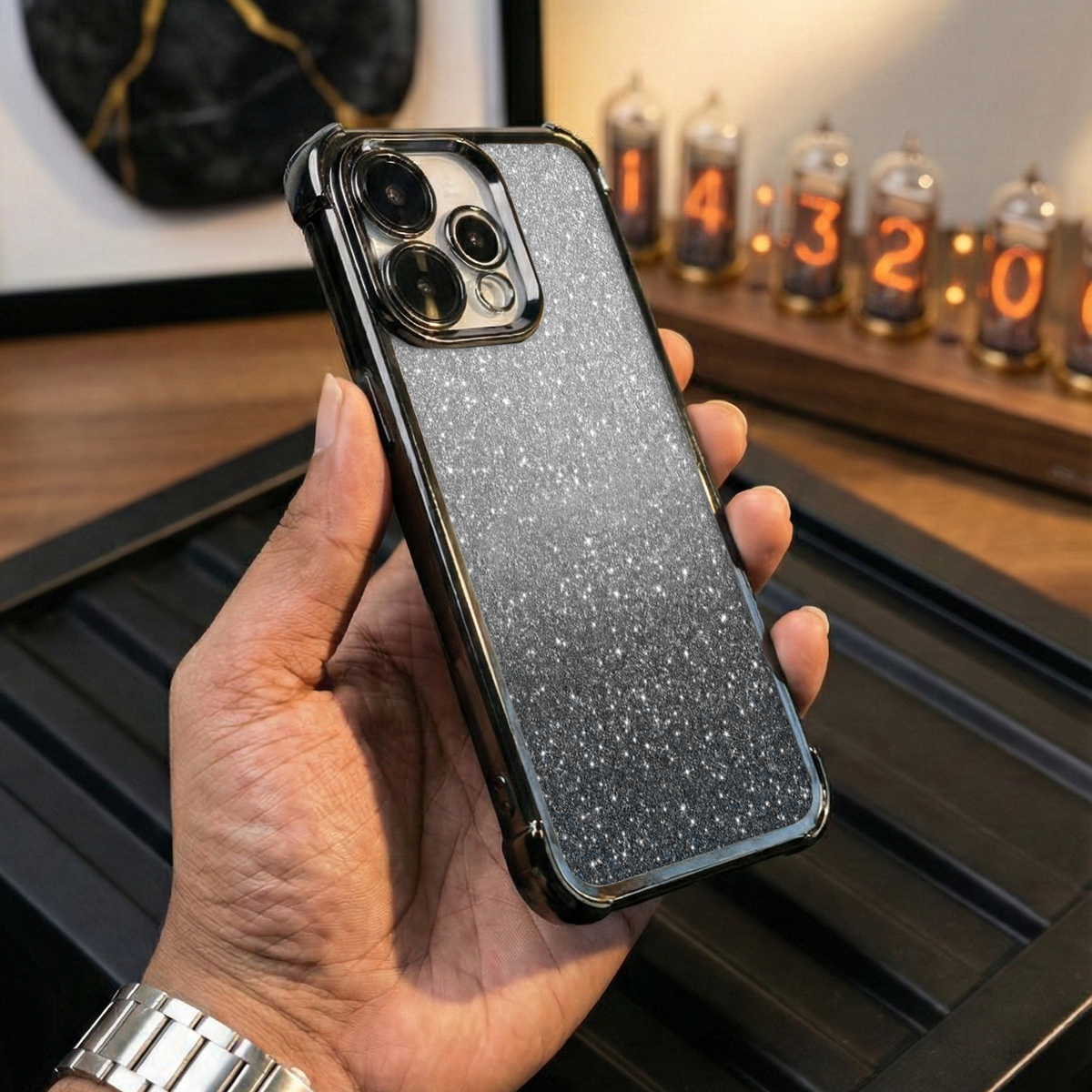 Oppo Reno 15 5G Luxury Shimmer Shockproof Airbag Case