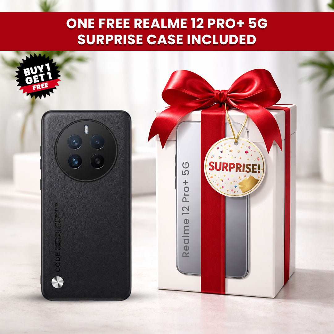Realme 12 Pro+ 5G Comfortable Touch Sheepskin Leather Case(Buy 1 Get 1 Surprise Cover)