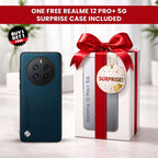 Realme 12 Pro+ 5G Soft Vegan Leather Grain Protective Back Case(Buy 1 Get 1 Surprise Cover)