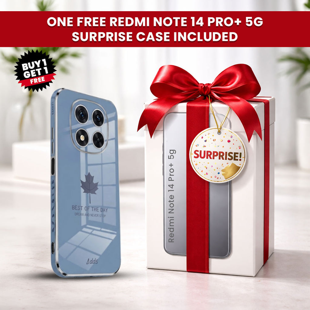 Redmi Note 14 Pro+ 5G Luxury Silicone Back Cover(Buy 1 Get 1 Surprise Cover)