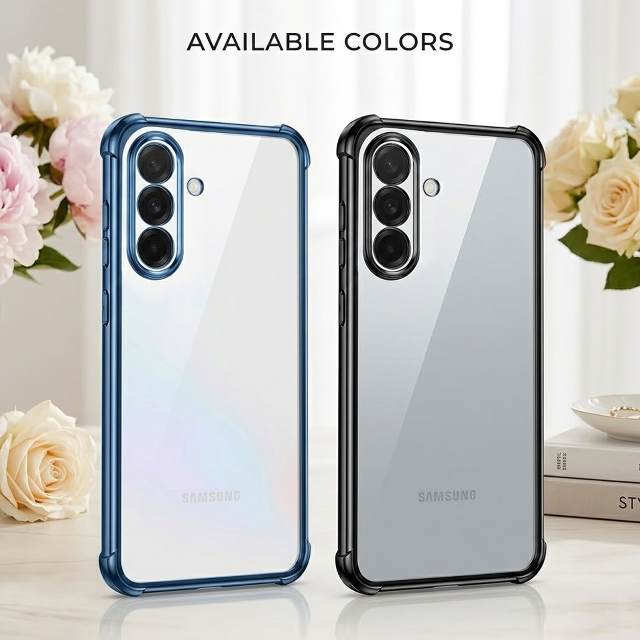Samsung Galaxy M56 5G Anti-Yellow Electroplating Transparent Airbags Case