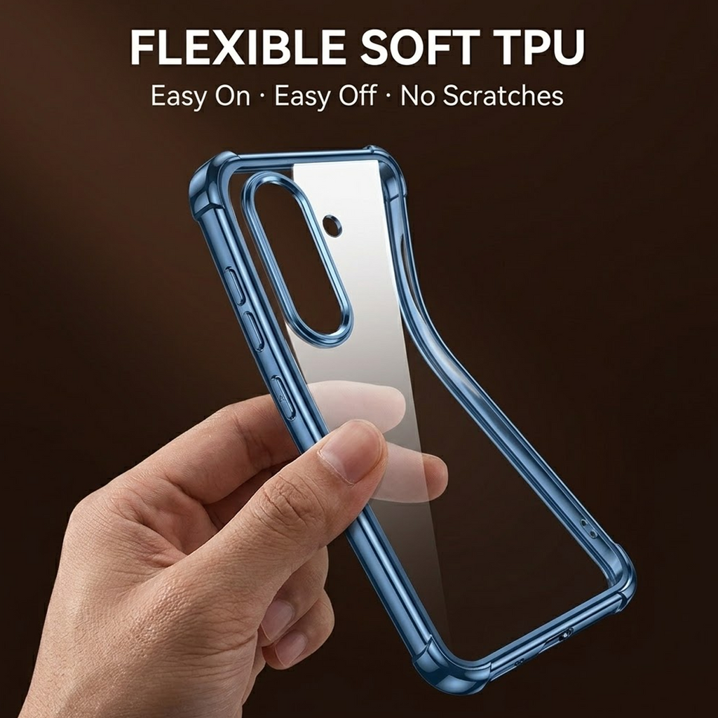 Samsung Galaxy A16 5G Anti-Yellow Electroplating Transparent Airbags Case