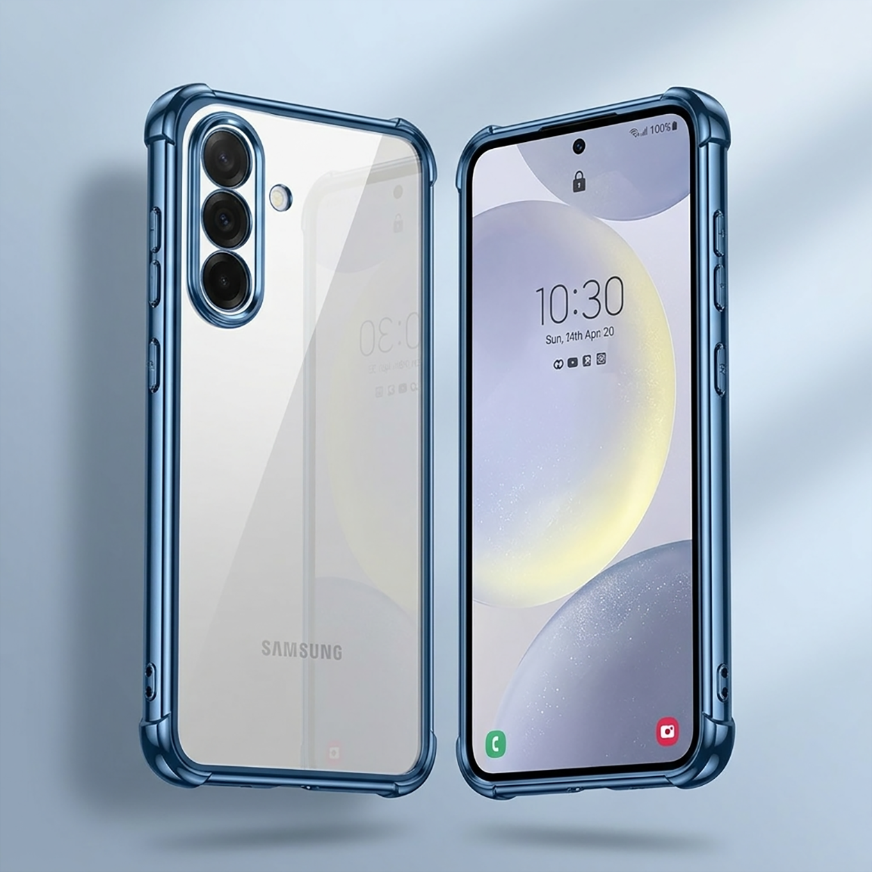 Samsung Galaxy M56 5G Anti-Yellow Electroplating Transparent Airbags Case