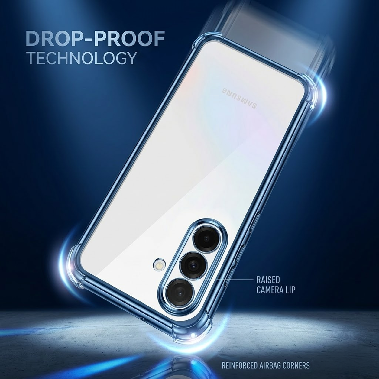 Samsung Galaxy M56 5G Anti-Yellow Electroplating Transparent Airbags Case