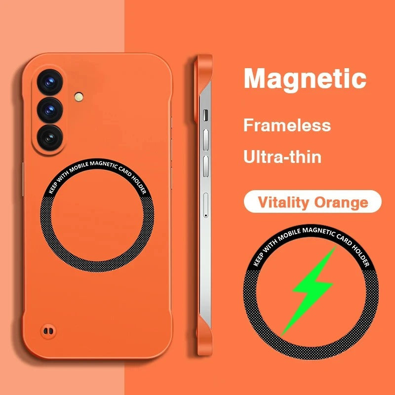 Samsung Galaxy A17 5G Frameless Magnetic Wireless Charging Case - Ultra-Slim Clear MagSafe Compatible Cover