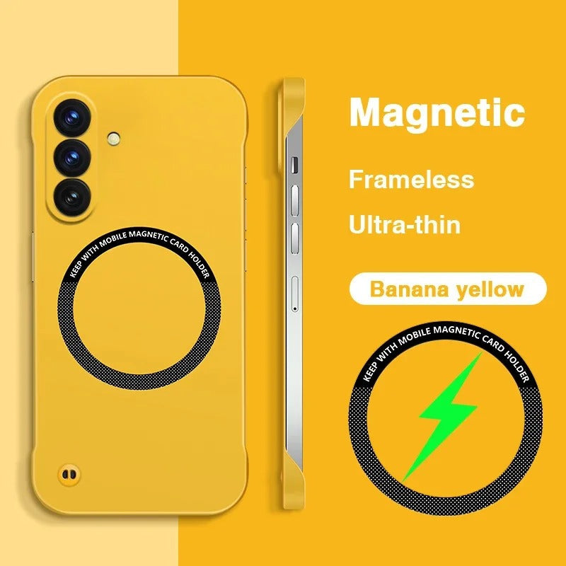 Samsung Galaxy A17 5G Frameless Magnetic Wireless Charging Case - Ultra-Slim Clear MagSafe Compatible Cover