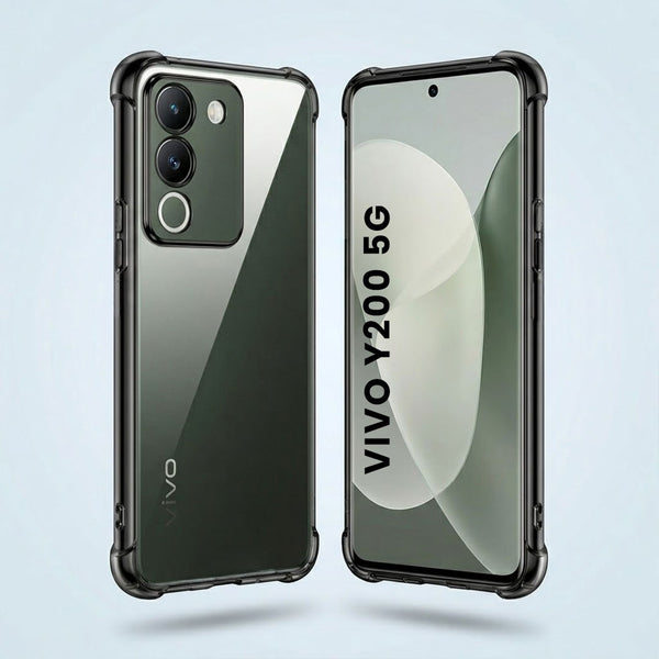 Vivo Y200 5G Anti-Yellow Electroplating Transparent Airbags Case